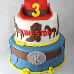 Cowboy Western Horse Cake with Red Hat 2