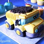 Dump Truck Construction Smash Cake