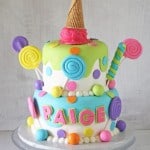 Lollipops, Candy & Ice Cream Cake