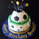Soccer Ball and Stars Cake