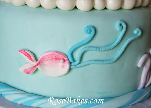 Fish on Mermaid Under the Sea Cake