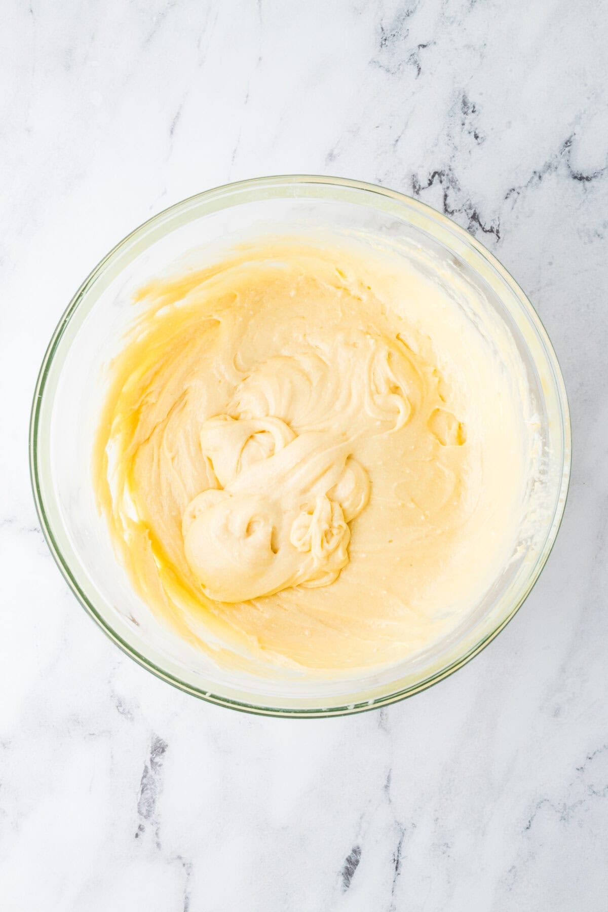 wedding cake batter in a bowl