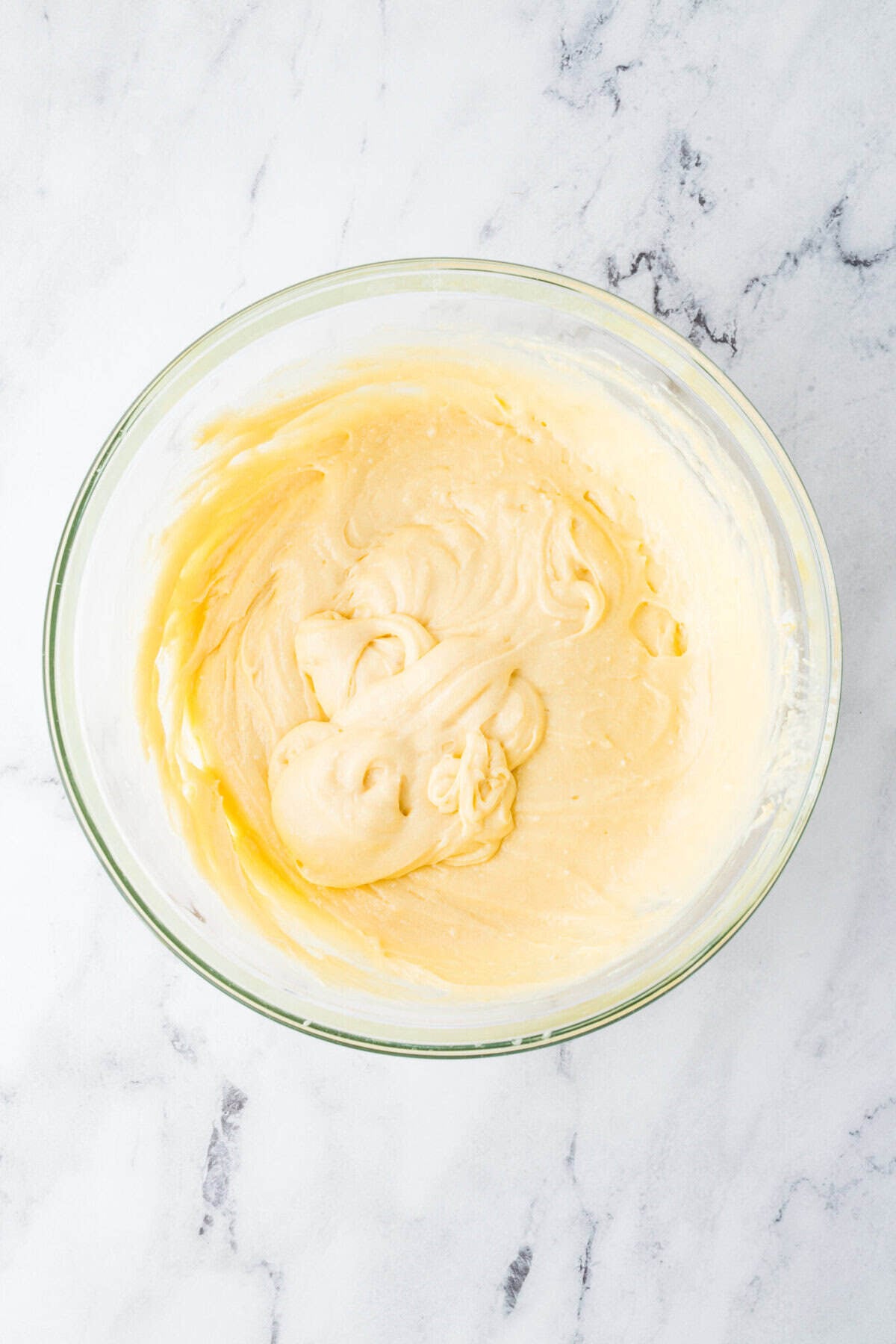 wedding cake batter in a bowl
