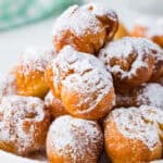 canned biscuits donut holes with powdered sugar