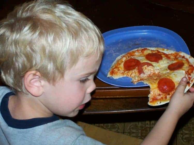 christian with air fryer pizza