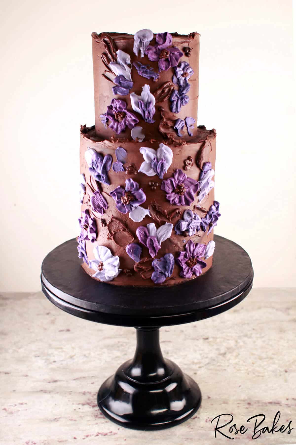 chocolate ganache covered cake