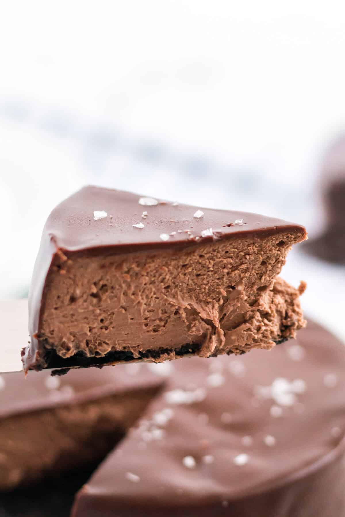 Triple Chocolate Cheesecake with Ganache