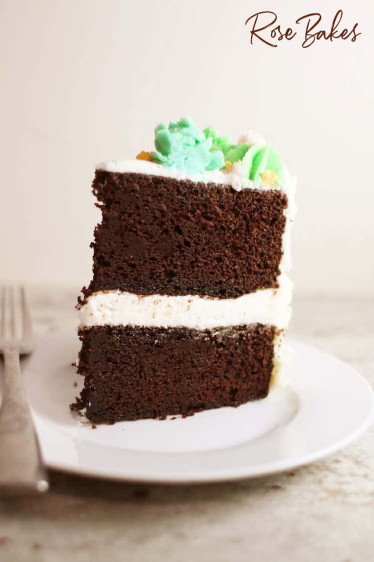 slice of chocolate cake