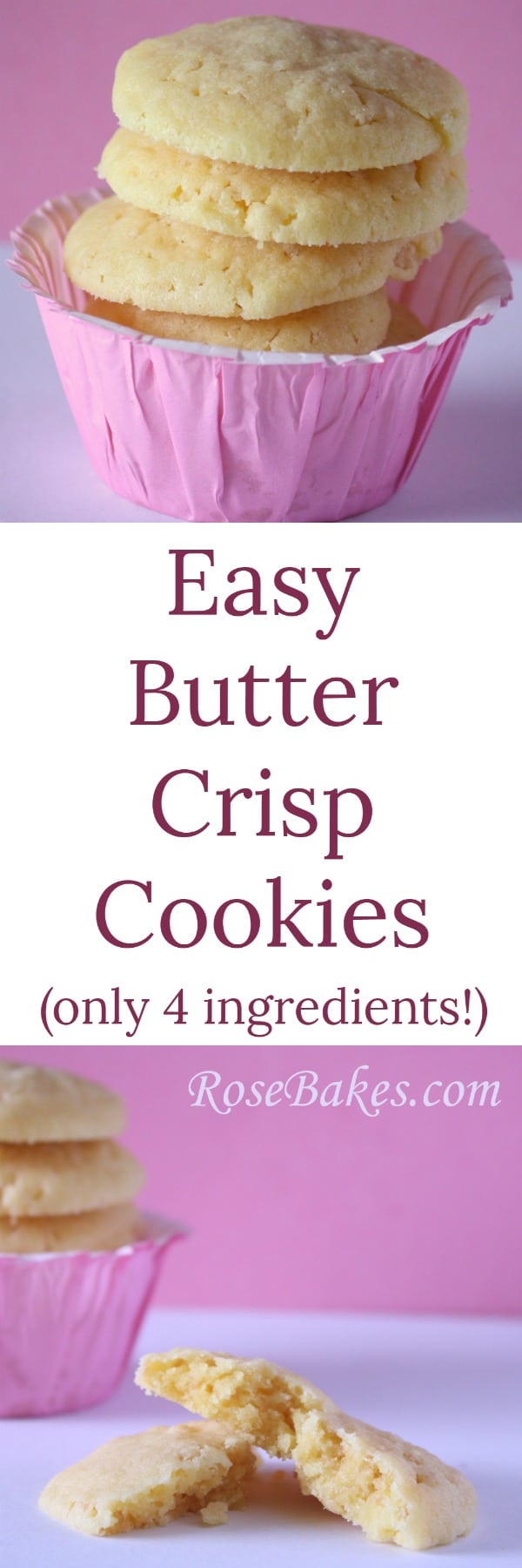 Easy Butter Crisp Cookies