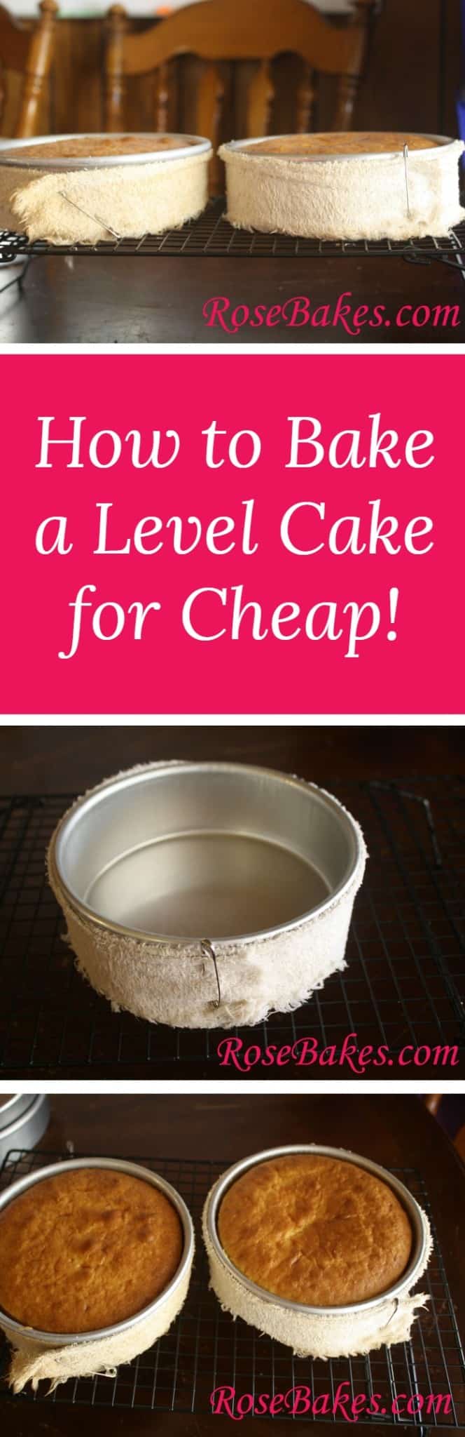 Level Cake WFMW: How to Bake a Level Cake {for cheap!}