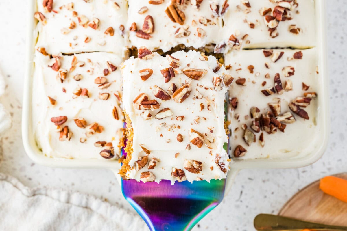 carrot cake with cream cheese frosting