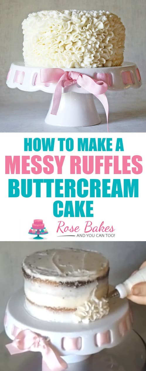 Messy Ruffles Cake Decorating Video Tutorial