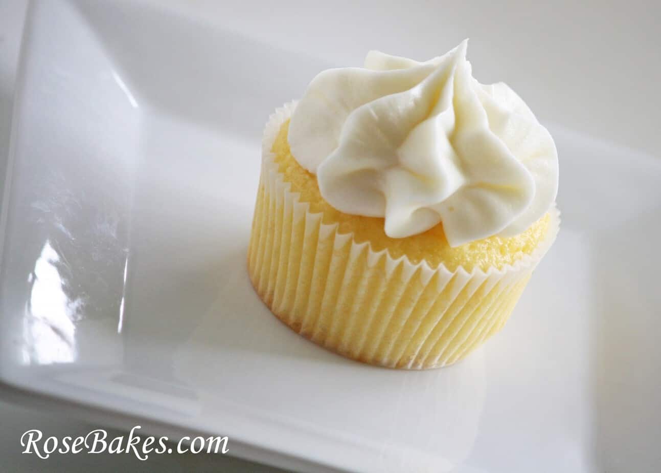 single lemon kissed cupcake