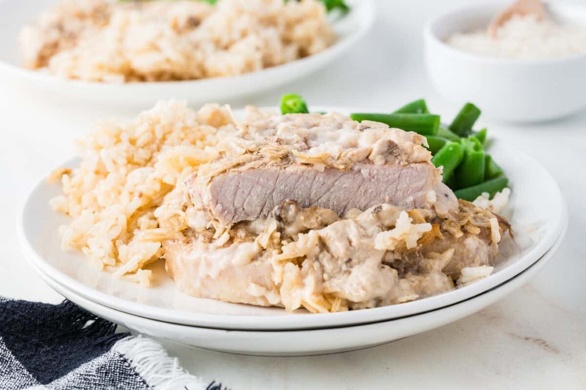 pork chops and rice