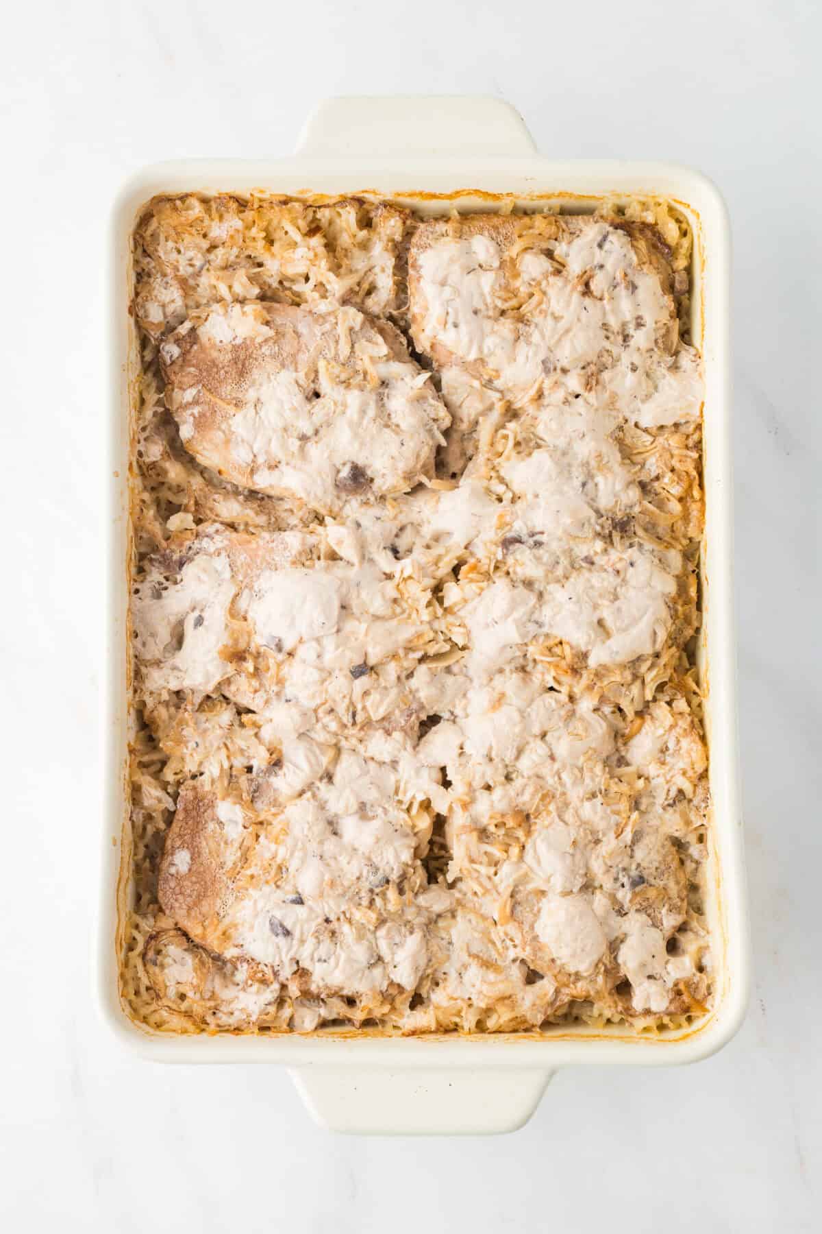 simple baked pork chops and rice