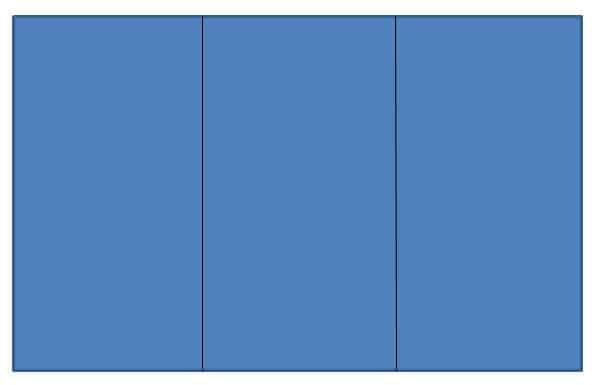 A cake cutting template