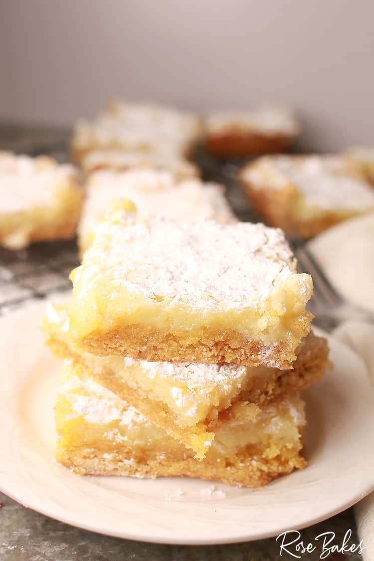 Ooey Gooey Bars on cooling rack