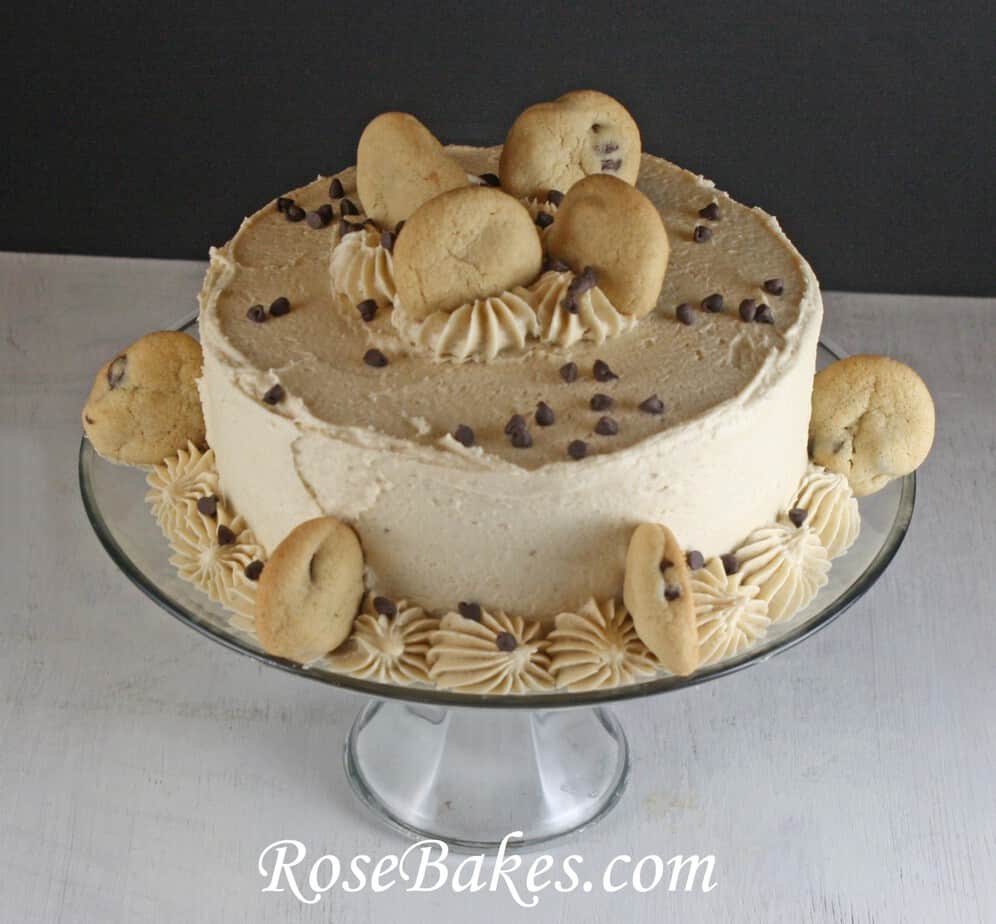 Ariel Chocolate Chip Cookie Dough Cake