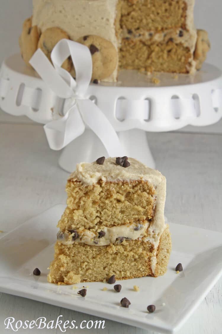 Chocolate Chip Cookie Dough Cake 2