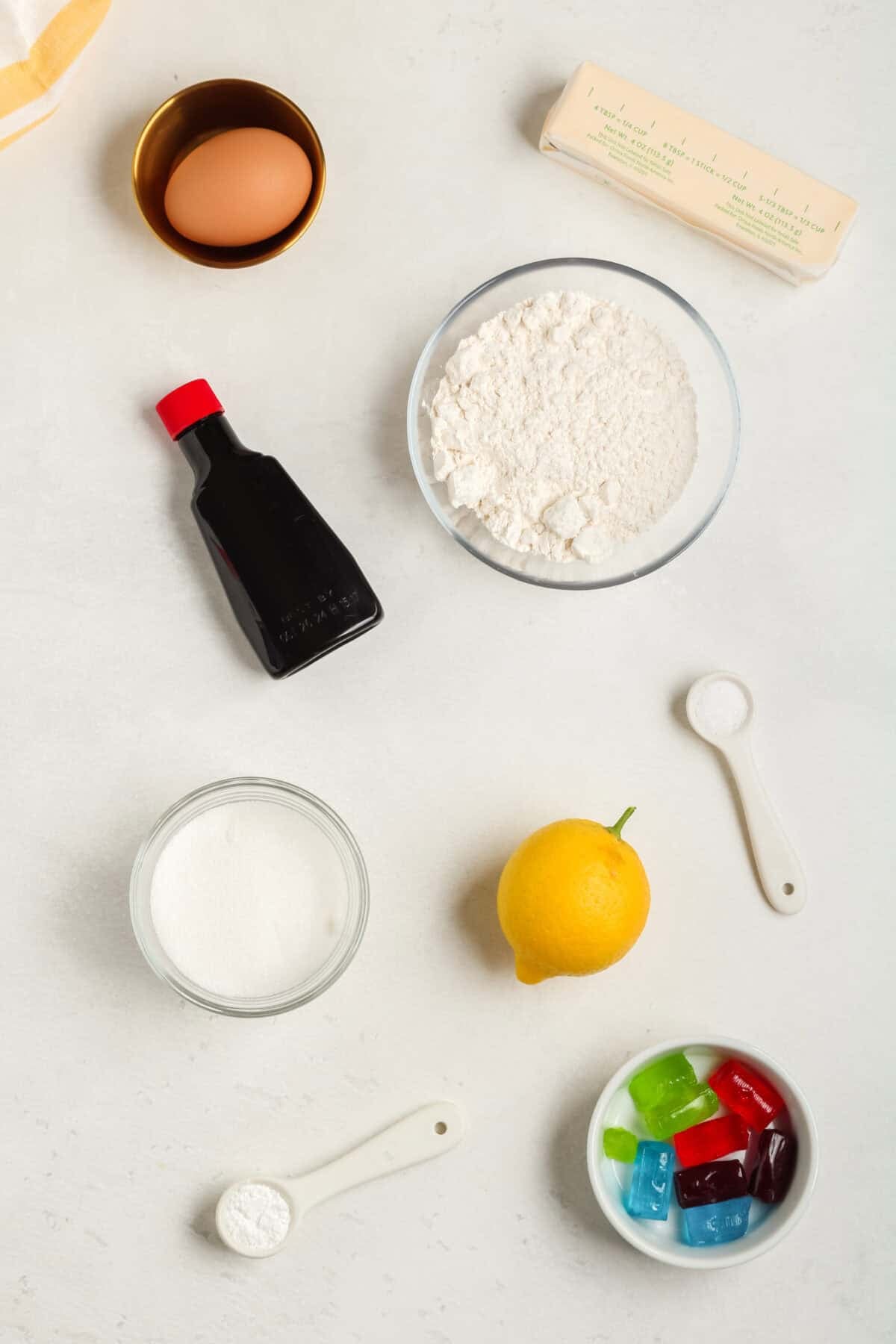 ingredients for stained glass cookies