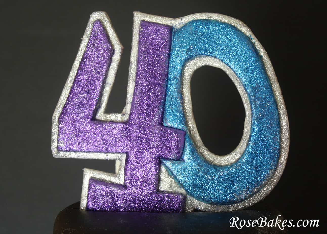 40 Cake Topper Gum Paste