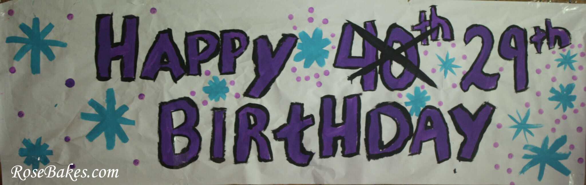 40th Birthday Sign