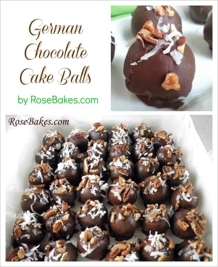 German Chocolate Cake Balls Cover