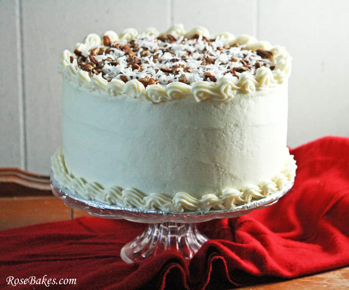Italian Cream Cheese Cake - Rose Bakes