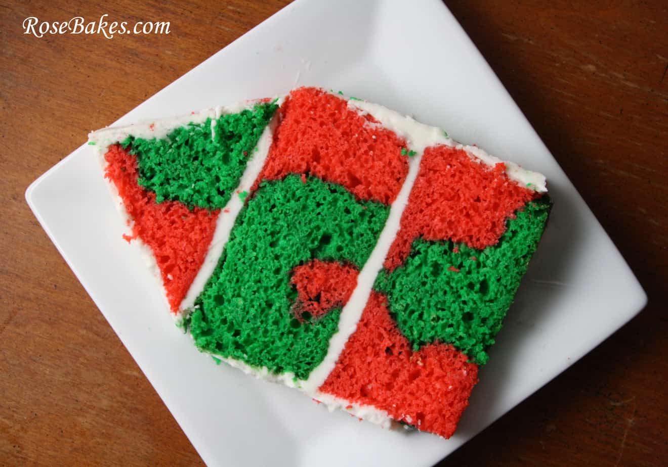 Red Green Cake Gingerbread House Cake