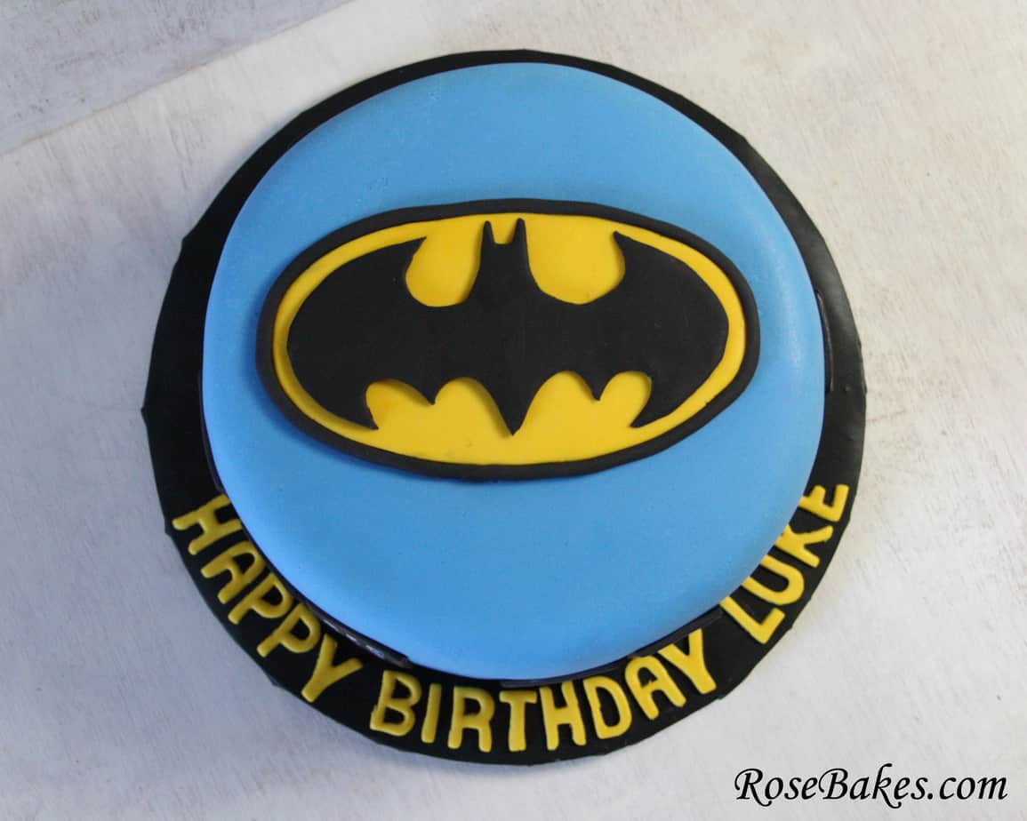blue batman cake