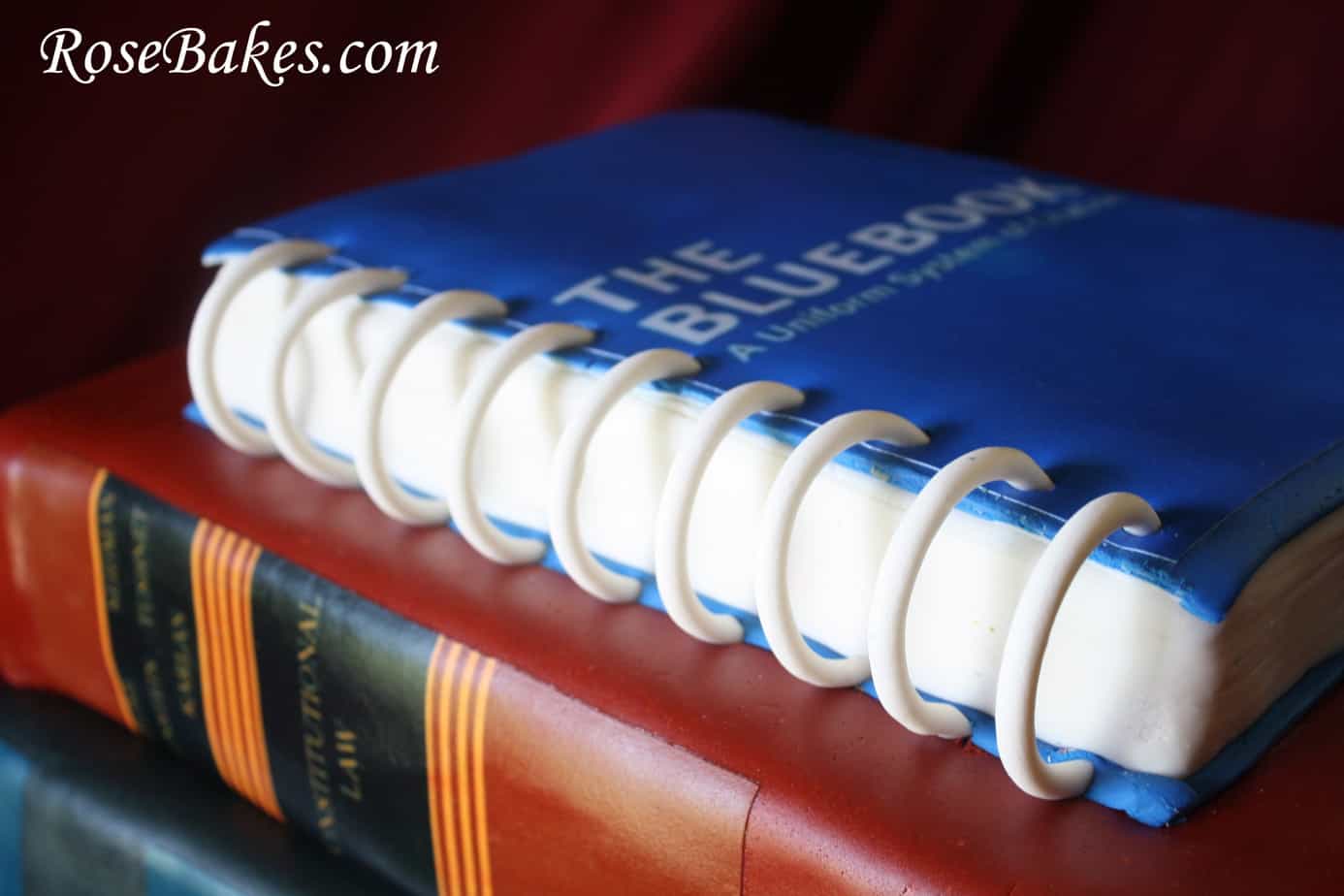 law books cake