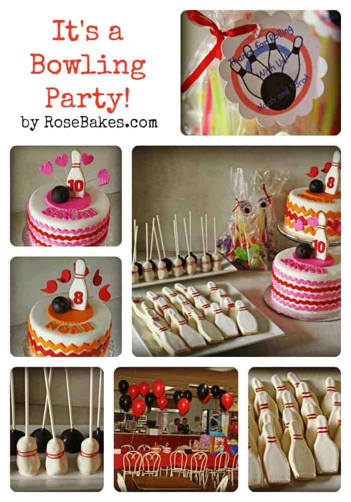 Bowling Party Collage