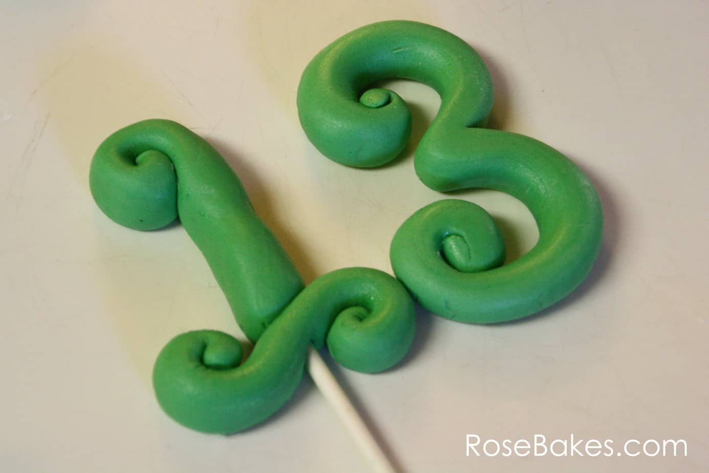 How to Make Fondant Number Cake Toppers 16