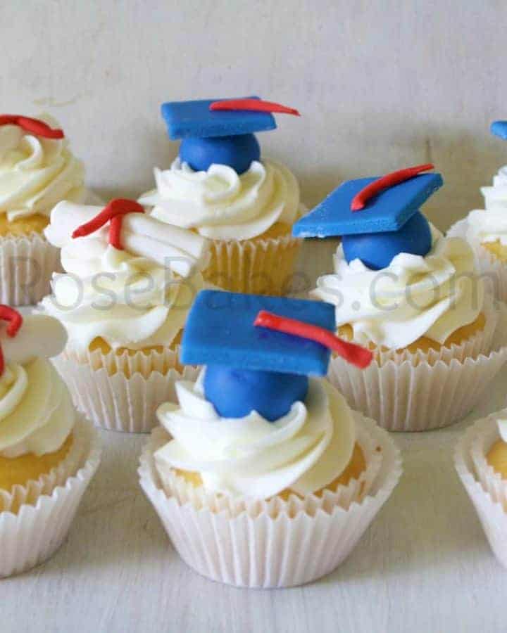 How to Make Graduation Cap Cupcake Toppers Tutorial