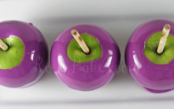 Purple Candy Apples Above