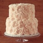 Blush Buttercream Roses Cake