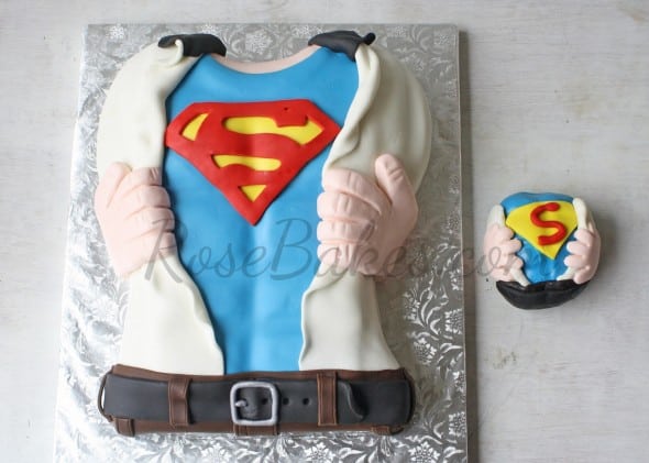 How To Make Superman Shirt Cake How To Make Superman Shirt Cake