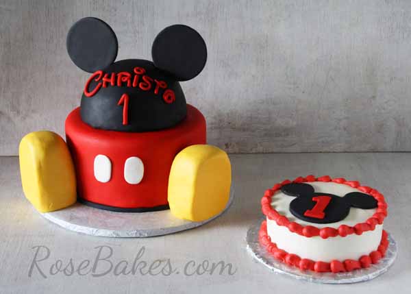 Mickey Mouse Cake and Smash Cake
