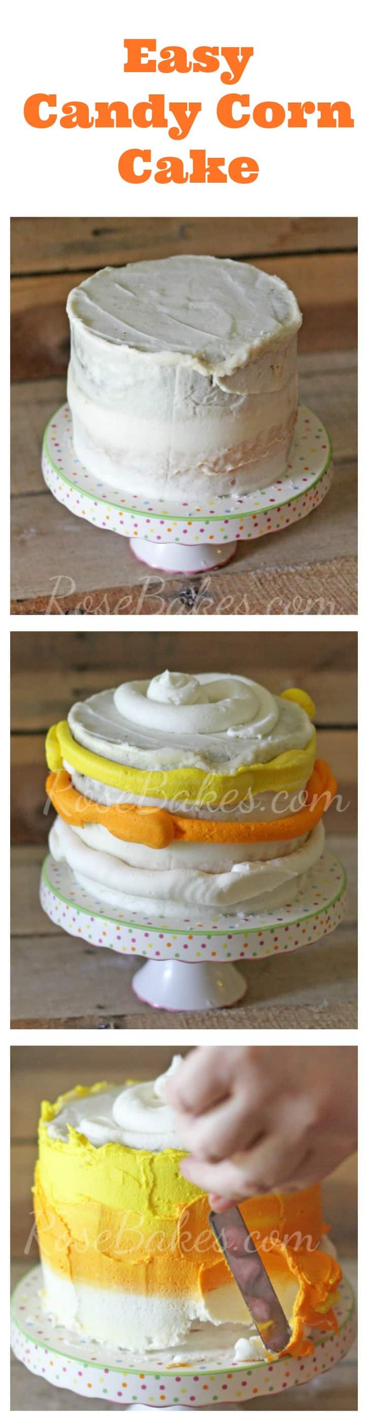 Easy Candy Corn Cake