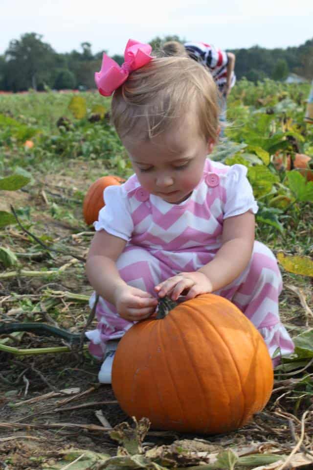 Molly with a Pumpkin