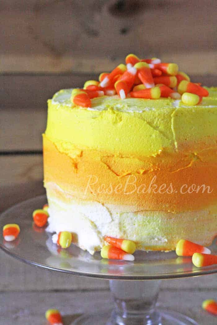 Ombre Candy Corn Cake Halloween