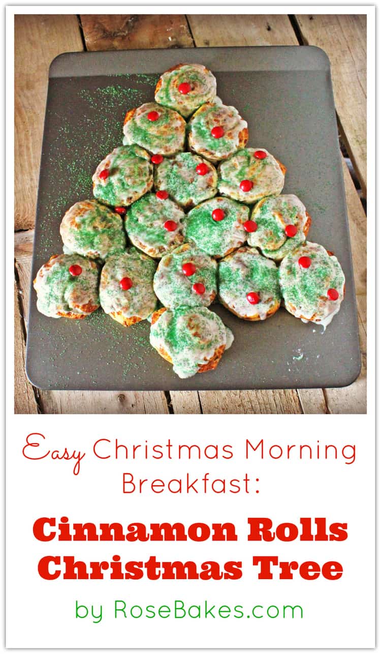 Easy Christmas Morning Breakfast Cinnamon Rolls Christmas Tree