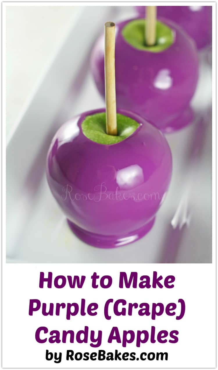 how to make purple grape candy apples 
