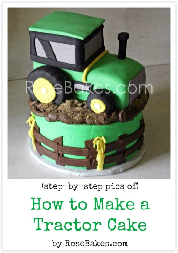 How to Make a Tractor Cake Picture Tutorial