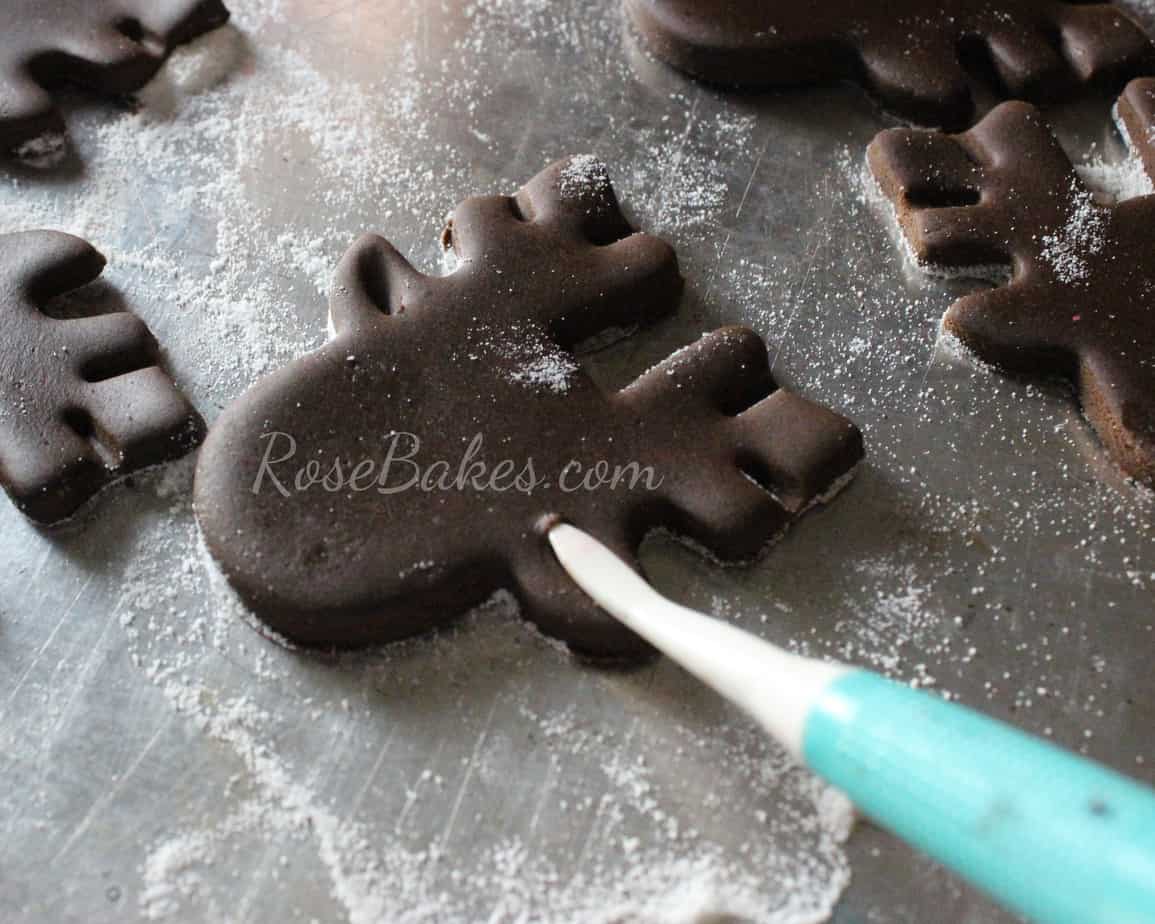 Reindeer Cupcake Toppers Ear Impressions