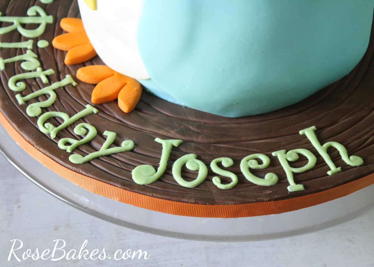 Happy Birthday Joseph Funky Alphabet Rose Bakes