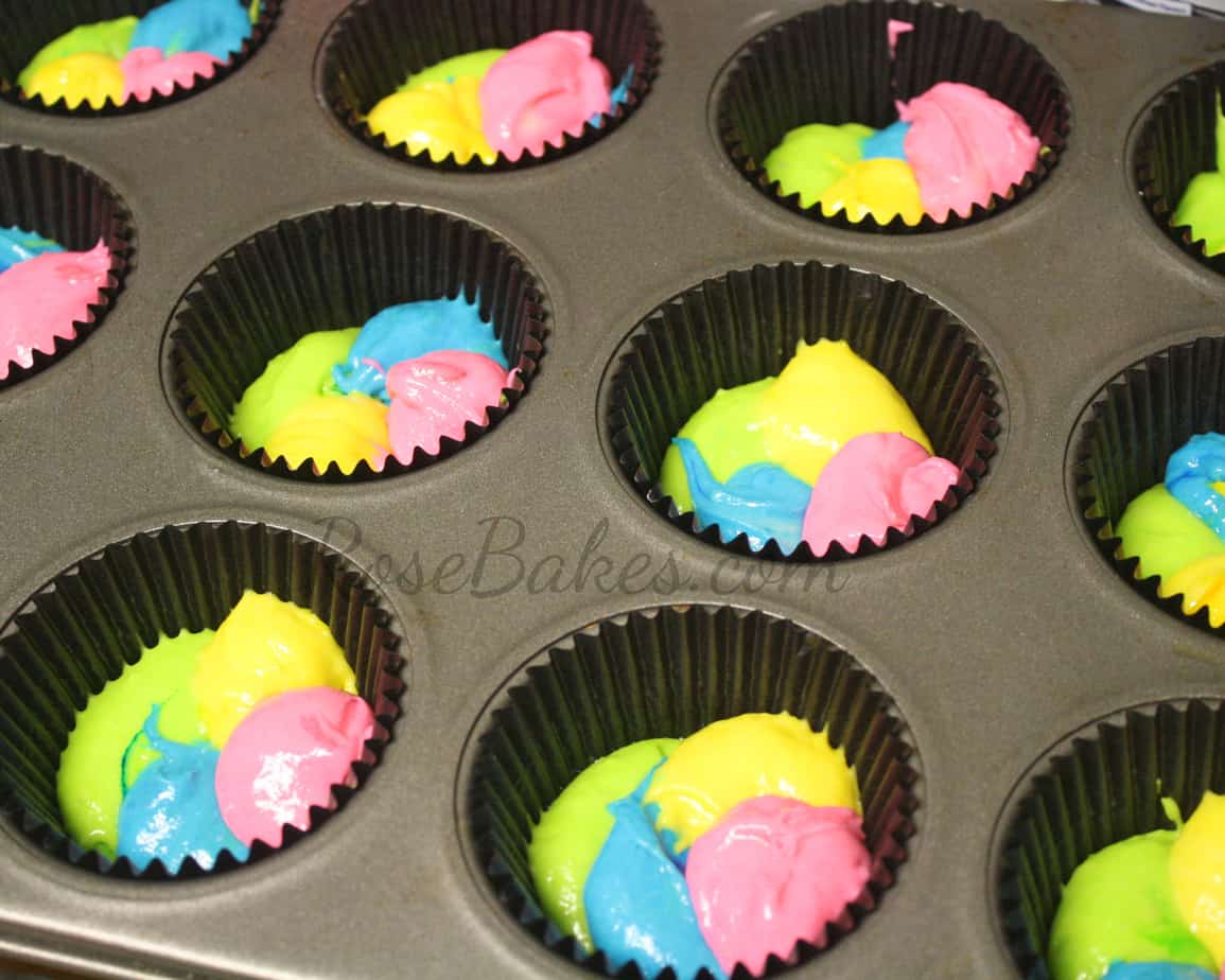 Rainbow Cake batter