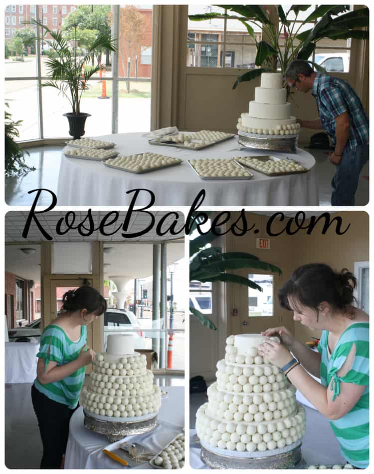 Building the Cake Ball Cake