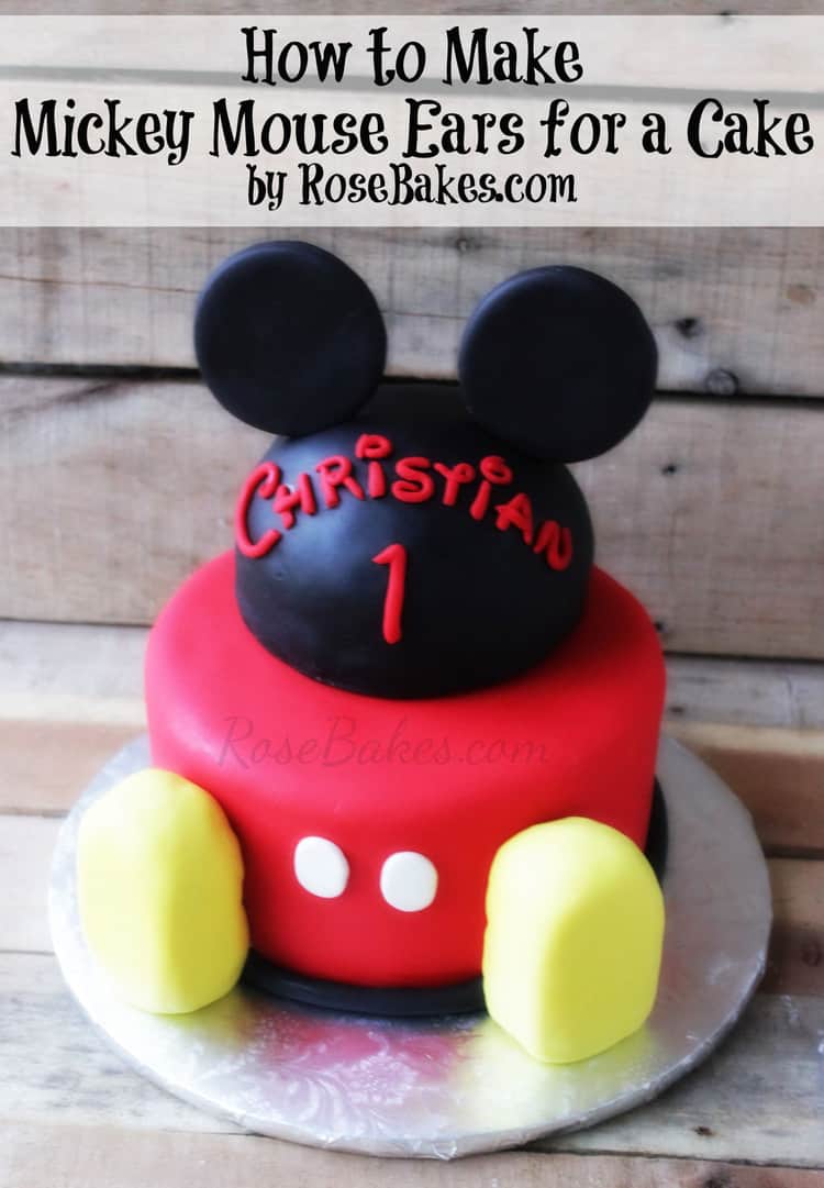 How to Make Mickey Mouse Ears for a Cake