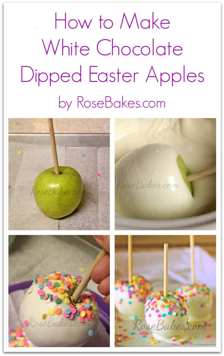 How to Make White Chocolate Dipped Easter Apples
